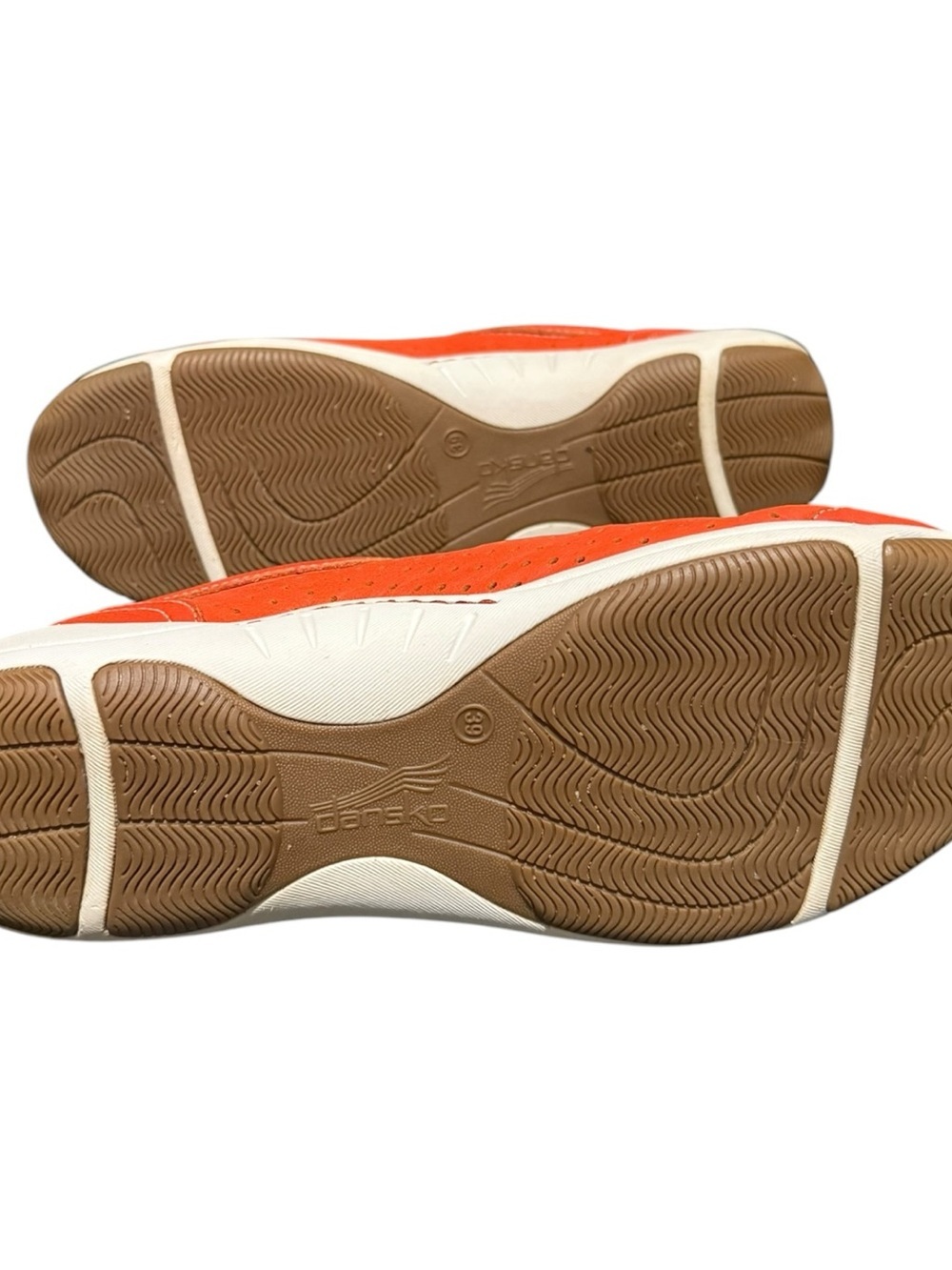 Dansko Hillary Orange Leather Lace Up Sneakers Women's Size 39 EU / 8-8.5 US - Picture 9 of 9